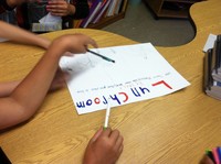 Working on a PBIS poster